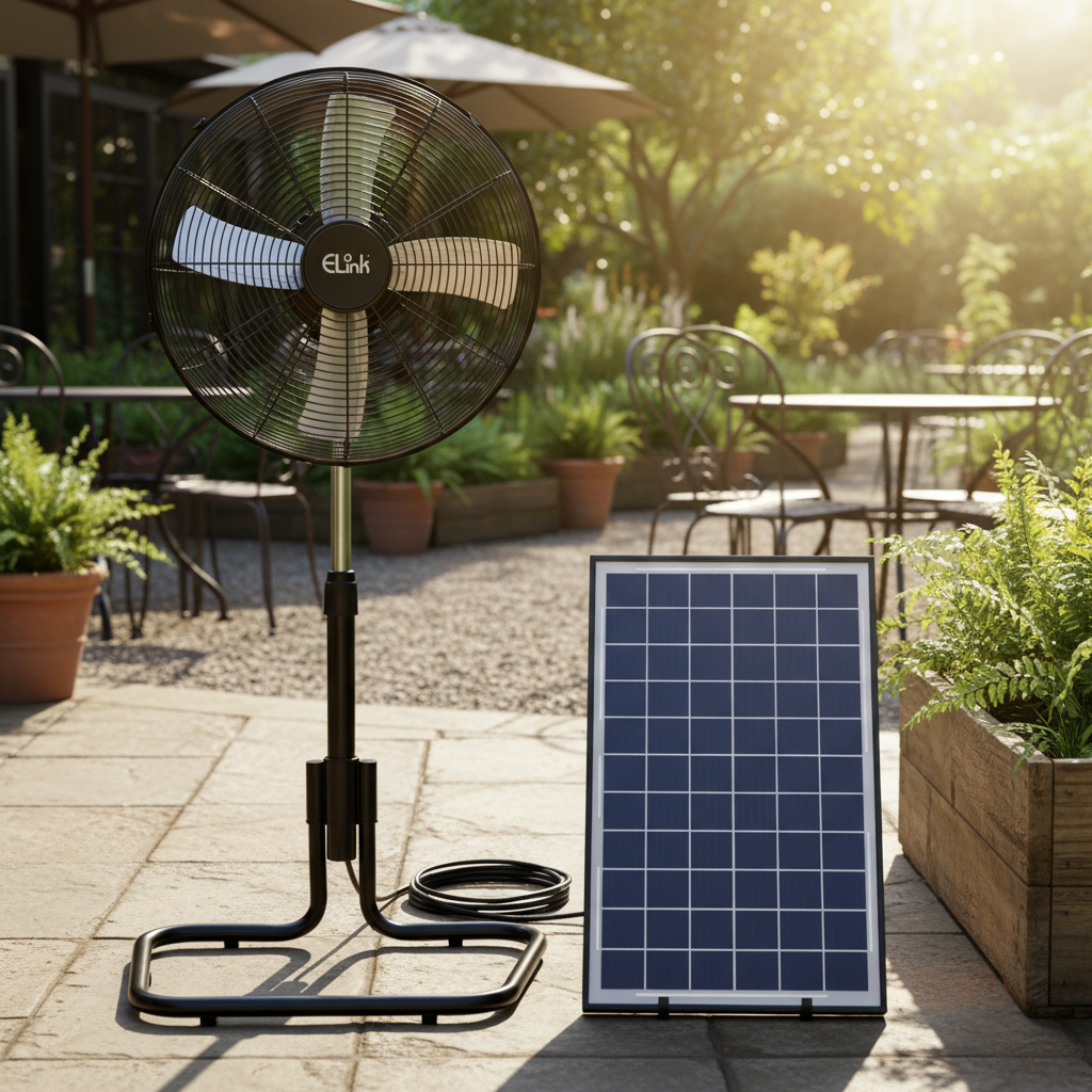 Mua Quạt Chân Quỳ Solar Elink